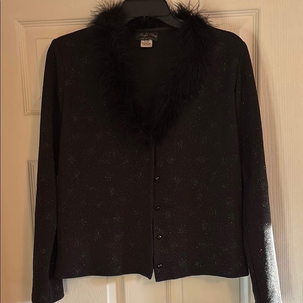 Night Way Collections Black Sparkle Cardigan